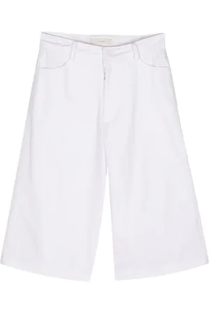 FAITHFULL THE BRAND Wide-leg canvas shorts