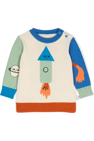 Stella McCartney Embroidered-motif cotton jumper