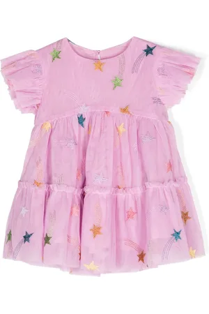 Stella McCartney Star-embroidered tulle dress