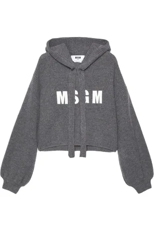 Msgm Logo-embroidered knitted top