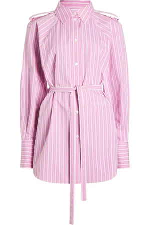 Patou Striped mini shirt dress