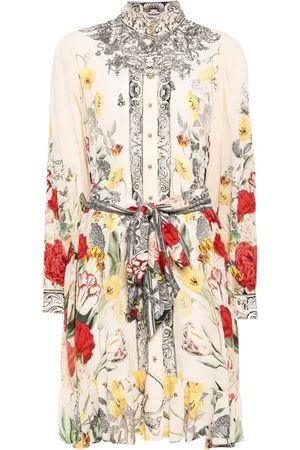 Camilla Printed belted shirtdress