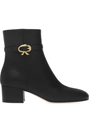 Gianvito Rossi Ribbon leather ankle boots