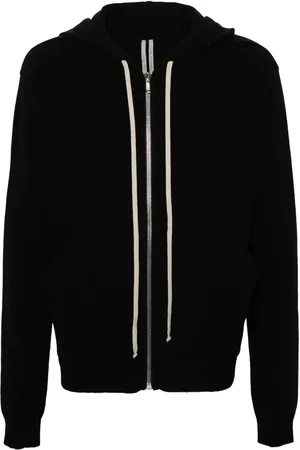 Rick Owens Fine-knit zip-up hoodie