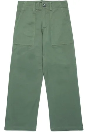 Marni Logo-appliqué straight-leg trousers