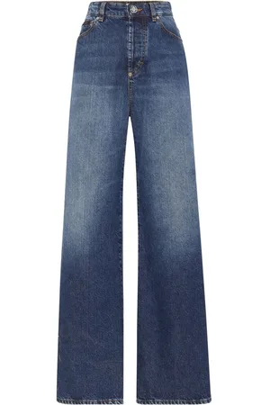 Philipp Plein Skater high-rise wide-leg jeans