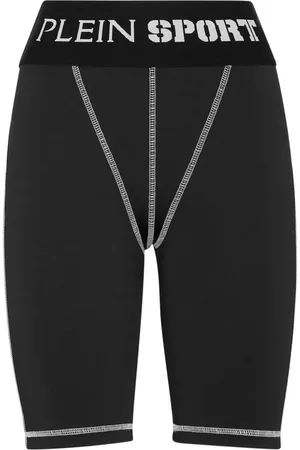 Philipp Plein Logo-waistband high-waisted shorts