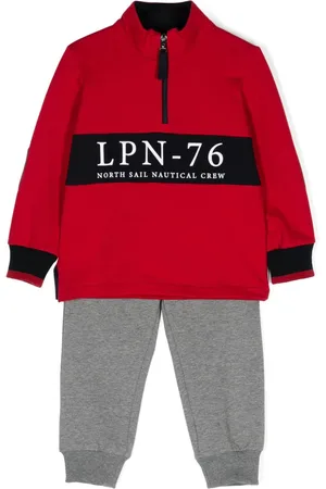 Lapin House Logo-appliqué half-zip tracksuit
