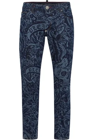 Philipp Plein Tattoo-print skinny jeans