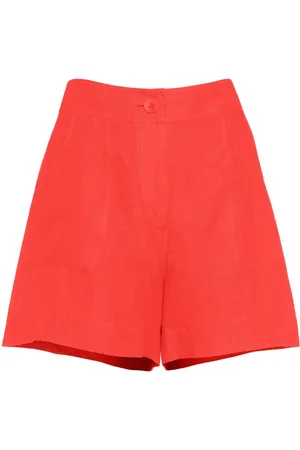 ERES Correct high-waisted linen shorts