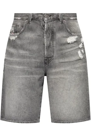 Diesel Ripped-detailing cotton shorts