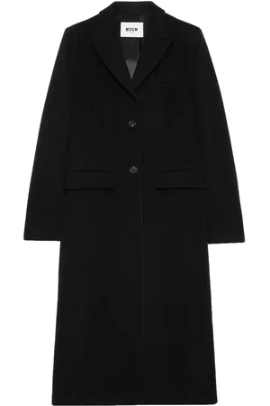 Msgm Notched-lapel button-fastening coat
