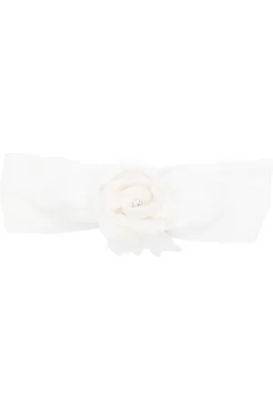 MONNALISA Velvet-flower headband
