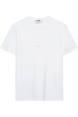 Msgm Logo-print cotton T-shirt