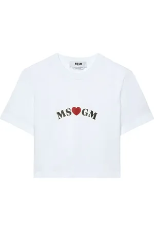 Msgm Logo-print cotton T-shirt