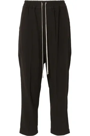 Rick Owens Drop-crotch cropped trousers