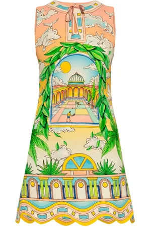 Casablanca Paysage Ideal graphic-print minidress