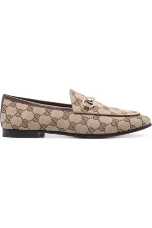 Gucci Jordaan GG-canvas loafers