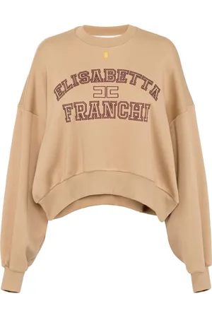 Elisabetta Franchi Logo-embroidered crew-neck sweater