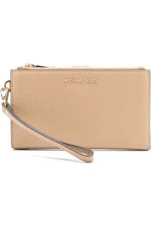 Michael Kors Jet Set double-zip leather wristlet