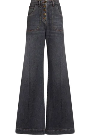 Etro Wide-leg flared jeans