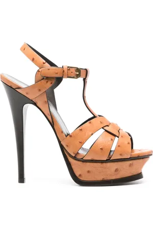 Saint Laurent Tribute 140mm leather sandals