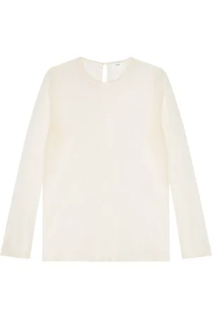 RIER Round-neck tulle T-shirt