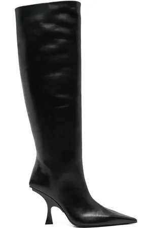 The Attico 120mm knee-high leather boots