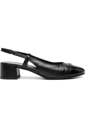 Tory Burch 45mm Double T-motif leather pumps