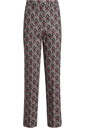 Etro Jacquard cigarette trousers