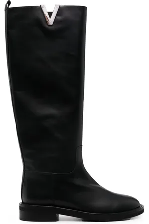 Via Roma V-plaque knee-length boots
