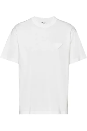 Prada Triangle-logo cotton T-shirt