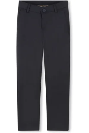 HUGO BOSS Straight-leg wool-blend trousers