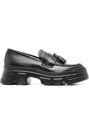 Pollini Lady Brave Moose leather loafers