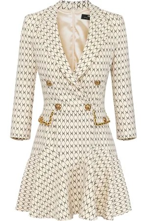 Elisabetta Franchi Geometric-pattern mini short