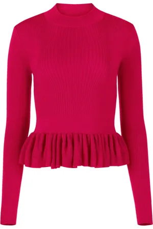 Nina Ricci Ruffle-detailing wool-blend top