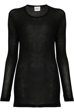 Khaite Ribbed long-sleeve top