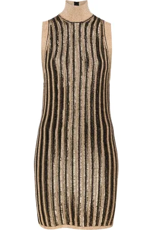 Tom Ford High-neck ribbed minidress