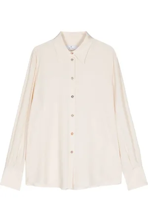 Paul Smith Spread-collar crepe shirt