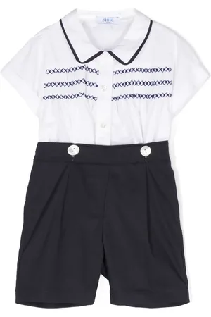 SIOLA Shirred cotton shorts set