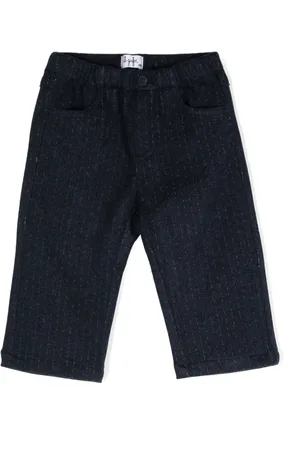 Il gufo Pinstripe straight-leg trousers