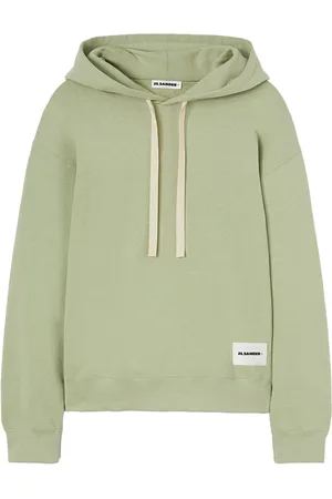 Jil Sander Logo-appliqué cotton hoodie