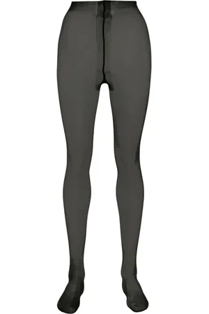 MAISON CLOSE Satin high-waisted tights