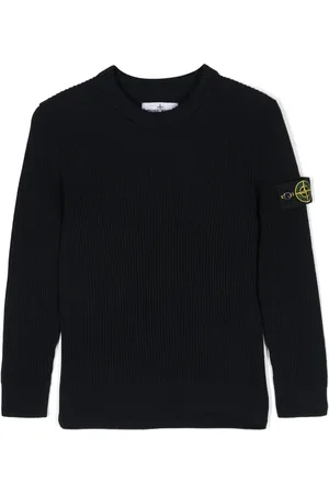 Stone Island Compass-badge ribbed jumper