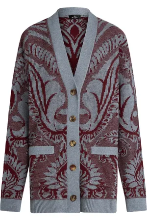 Etro Floral jacquard-knitted cardigan