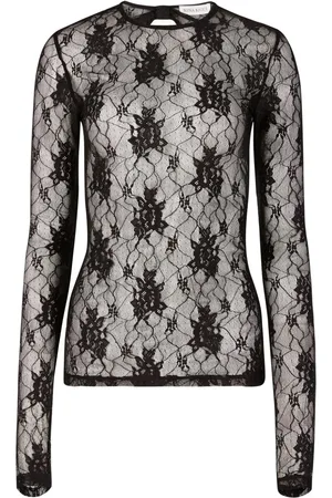 Nina Ricci Floral-lace open-back top