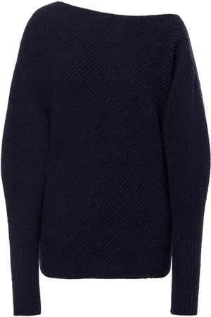 Serafini Asymmetric ribbed-knit jumper