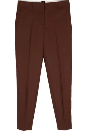 Paul Smith Pressed-crease wool trousers