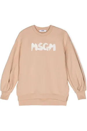 Msgm Logo-print cotton sweatshirt