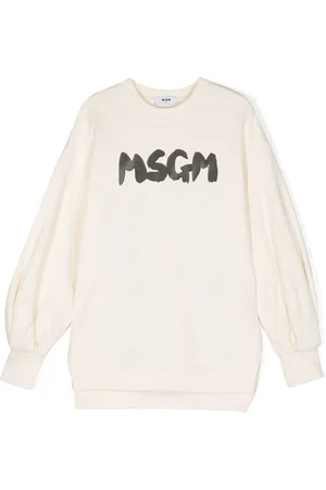 Msgm Logo-print cotton sweatshirt